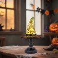 thumbnail image 5 of Halloween Stained Glass Witch LED Hat Lamp, Handmade Gothic Witch Hat Night Light for Indoor Outdoor Party & Spooky Halloween Decoration Gifts, 5 of 6
