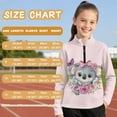 thumbnail image 6 of Psesaysky Girl's Cartoon Koala Rose Print Sweatshirt Long Sleeve Graphic Sweatshirt Half Zip Pullover Preppy Athletic Tops Cute Winter Clothes Jacket Trendy 10-11 Years, 6 of 6