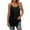 Black, variant on XFLWAM Summer Tank Tops for Women Casual Spaghetti Strap Pleated Flowy Basic Camisoles Loose Fit