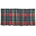 thumbnail image 7 of Yayeee Kitchen Curtains Tier Set of 2 Light Filtering 57"x24" Over Sink Window Panels, Warm Tartan Mosaic, 7 of 7