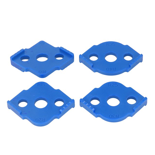 Jig de Rayon d'Angle, 4 Pcs Radius Jig d'Angle Modèles de Routage Arrondi Modèle d'Angle Innovation Moderne