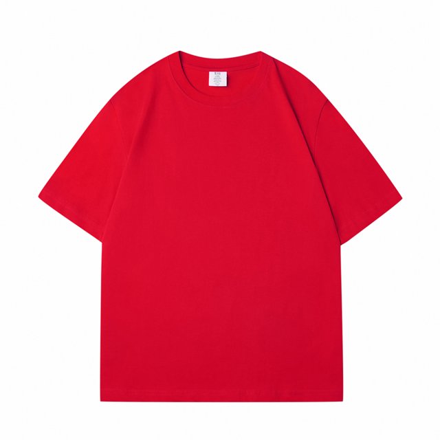 Nouveaux T-Shirts en Coton Uni pour Femmes, Vert Foncé, Surdimensionnés, Décontractés, Doux, Unisexes, Manches Courtes, Tops d'Été Rouges TG