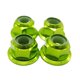 thumbnail image 1 of Tuerca de bloqueo de rueda Vogacara 4 piezas aleación de aluminio verde, 1 of 6