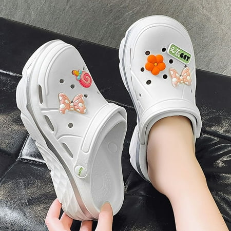 

Women‘s Cartoon Cute Clogs Round Toe Height Increasing Soft Sole Platform Slippers Women‘s Footwear