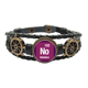thumbnail image 1 of No nobelium elemento químico Chem Pulsera marina tejida en cuero, 1 of 4