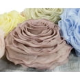thumbnail image 4 of Beautiful Handmade 3D Rose with Custom Made Fabric Decorative Throw Pillow 16" Round (Mauve, Case+Insert), 4 of 5