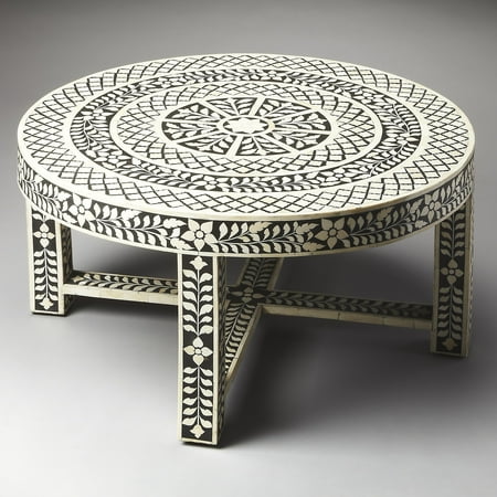 Butler Amanda Black Bone Inlay Coffee Table - Heritage - Walmart.com