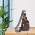 thumbnail image 2 of Bag Women Crossbody Backpack Chest Bag Adjustable Shoulder Strap Versatile Dark Camel, 2 of 8