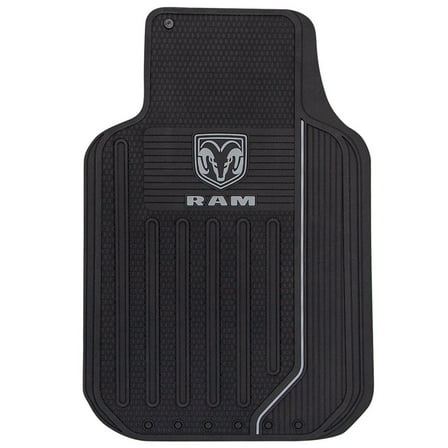 Plasticolor 1599R25 001599 Dodge Ram Logo Floor Mats Gray