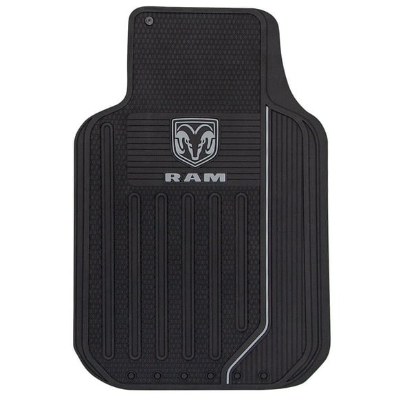 Plasticolor 1599R25 001599 Dodge Ram Logo Floor Mats Gray