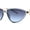 Slate - Blue, variant on Womens Arrow Triangle Jewel Hinge Thin Plastic Cat Eye Designer Sunglasses Black Gold - Black