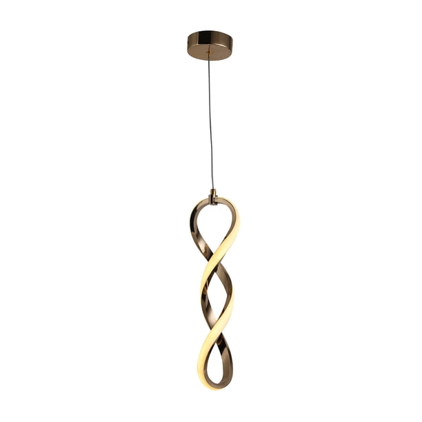 Lámpara Candil Colgante Luxica Lighting LED Dorado