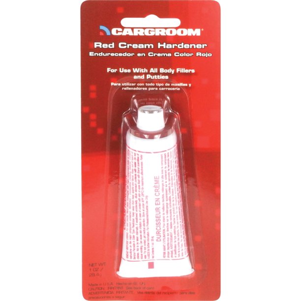 Valspar Cargroom Red Cream Body Filler Hardener 1 Oz.