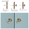 thumbnail image 4 of 4 Pcs Pineapple Knobs for Kitchen Cabinet Cupboard Dresser Bookcase Drawer Pulls Handles Round Home Decor, 4 of 5
