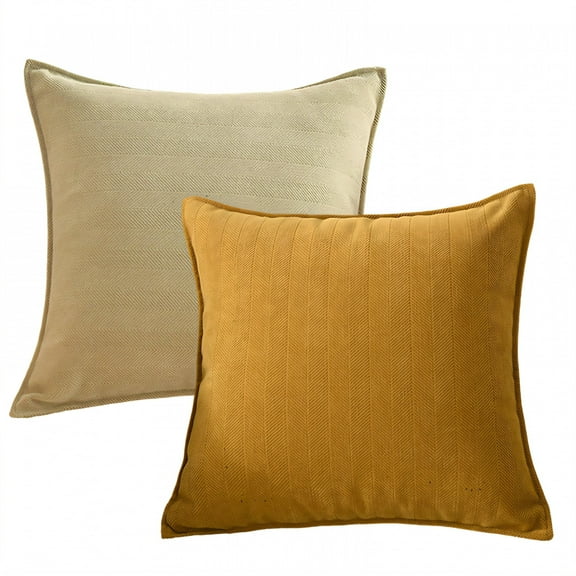 AUQ 2Pcs Decorative Pillow Covers No Pilling Pillow Covers 16X16 Easy Removal Throw Pillow Cover Colormixing1