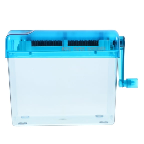FRCOLOR  Tabletop Manual Shredder Convenient Paper for Machine Office Blue