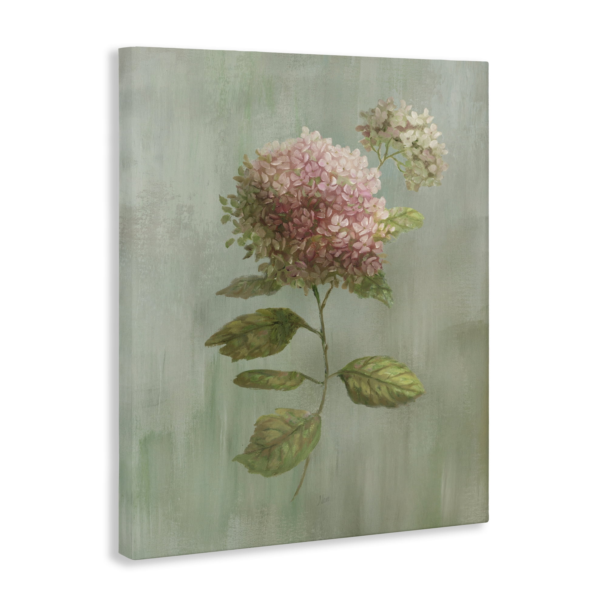Stupell Industries Vintage Hydrangea Bushel Canvas Wall Art, design by Nan