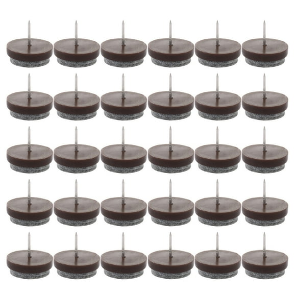 Unique Bargains 30 x Table Chair Leg Floor Felt Pad Skid Glide Slide DIY Nail Protectors 28mm Dia