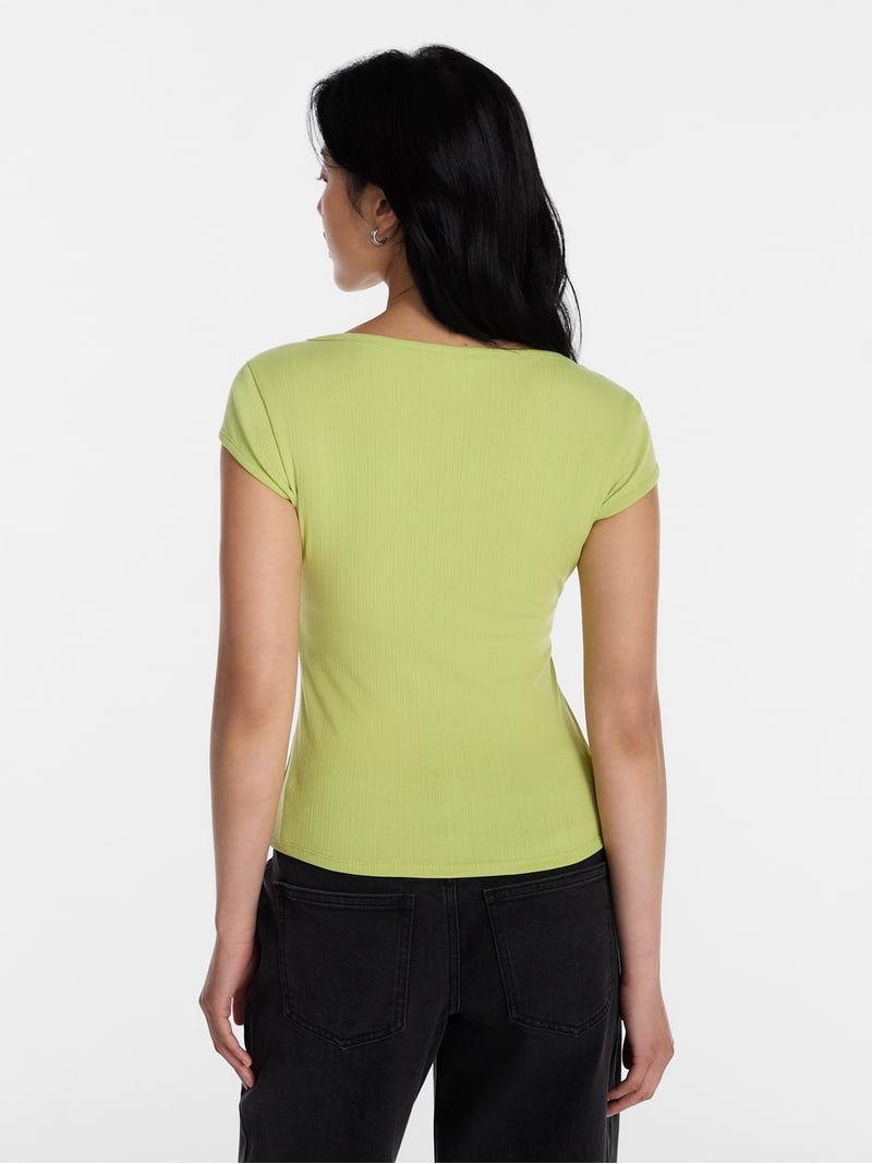 NY28 No Boundaries Empire Seam Top with Short Sleeves, Women's XXS-XXL
