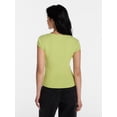 thumbnail image 3 of No Boundaries Empire Seam Top with Short Sleeves, Women’s XXS-XXL, 3 of 5