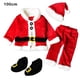 thumbnail image 3 of Jumpingount Conjunto de traje de Papá Noel para niños pequeños, decoración de ropa interesante, vestido de Navidad adorable, trajes de festival, Disfraces de disfraces Rojo cien Jumpingount AP013956-04B, 3 of 6