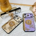 thumbnail image 2 of for iPhone 17 Pro Max Case with Kickstand, Ring Holder Stand Cute Marble Glitter Bling Shiny Diamond 3D Butterfly Girls Women Shockproof Elegant Case Hard Cover for iPhone 17 Pro Max, Gold, 2 of 10
