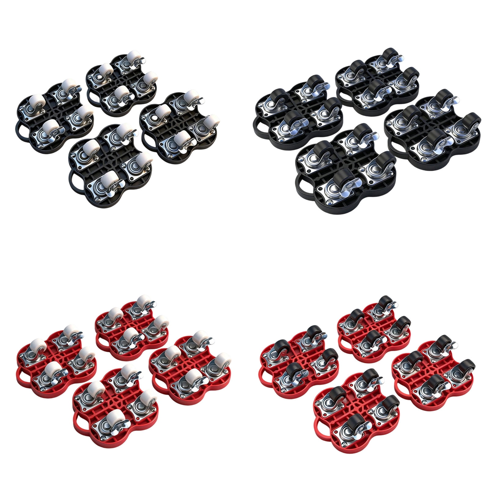 Furniture Movers with Wheels Portable 4 Wheel Furniture Furnitures Mover Tool with 360°Rotation Rubber Wheel