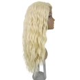 thumbnail image 6 of LUXLUXE Raven Wavy Layer 24 in Long L Part Wig, Heat Resistant Fibers,Light Blonde, 6 of 7