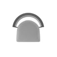 thumbnail image 3 of 861 Artemis 36" Swivel Bar Stool with Pewter Finish and Canter Folkstone Grey Seat and Back, 3 of 5