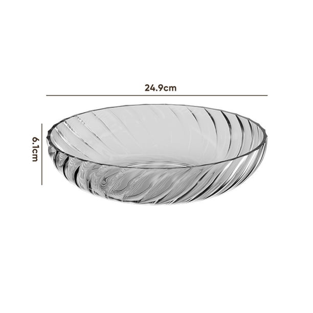 Pisexur Batería de cocina Frutero transparente para sala de estar, hogar, mesa de té, aperitivos, melón, frutero. para la cocina del hogar