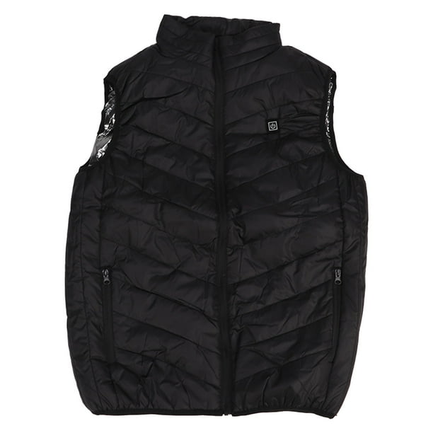 Chaleco Calefactable para Hombres Chaleco Eléctrico USB Inteligente Chaleco Calefactor Térmico De Invierno Calefacción De 9 Zonas Negro 2XL YUNYI BRAND Deportes