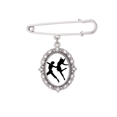 thumbnail image 1 of Duet Danseuse Performance Sportive Broche Épingle Robe Chemise Châle Clips, 1 of 3