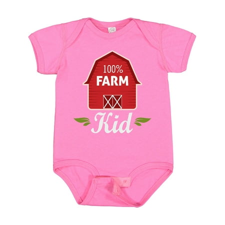 

Inktastic 100 Percent Farm Kid Gift Baby Boy or Baby Girl Bodysuit