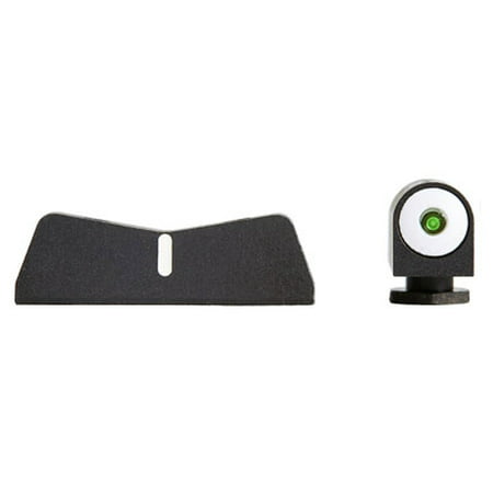 XS SIGHTS GL0003S3 DXW Big Dot Compatible with Glock 42/43 Green Tritium w/White Outline Front Black w/White Stripe (Best Sights For Glock 22)