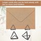 thumbnail image 5 of 36pcs Mini Place Card Holders Metal Table Card Holders Triangle Shape Wedding, 5 of 5