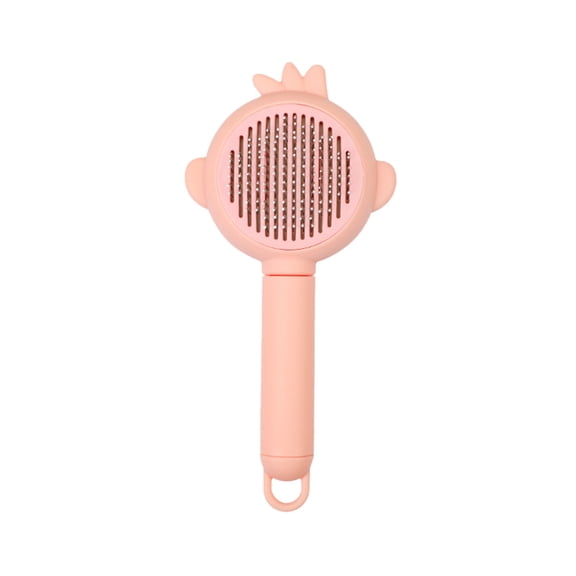Twfbrm Pet Supplies Pet Comb Stainless Steel Needle Massage Cleaning Needle Comb Hair Removal Brush Portable One Click Self Cleaning Comb Grooming Tools for Cats Dogs