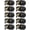 Black, variant on Black Door Knobs, 10 Pack Privacy Door Knobs Interior Door Knob for Bedroom/Bathroom Keyless Doorknobs Interior/Exterior Lockset, Black Modern Design Door Hardware