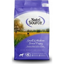 NutriSource Small and Medium Breed Puppy Chicken and Rice Dry Dog Food 12 lb
