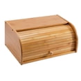 thumbnail image 2 of Wood Bread Box Pastry Food Storage Kitchen Supplies Accessories Counter-top, 2 of 8