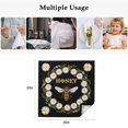 thumbnail image 5 of Black Daisy Bees Cloth Napkins, Spring Farmhouse Honey Floral Rings Washable and Reusable Dinner Napkins Set of 6, Table Napkin for Kitchen Party Birthday Wedding Hotel Housewarming 20"x20", 5 of 9