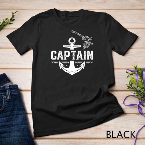 Captain Ship Boat Owner Skipper Lover Graphic T-shirt Classic Apparel,for unisex up to 4XL