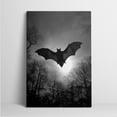 thumbnail image 4 of 1pc Black - and - White Silhouette of a Bat Flying Against a Moonlit Sky with Bare Trees Framed Decor room hanging Wall Picture Decor for Home Gifts, living room, bathroom, bedroom, kitchen wall art, 4 of 6