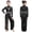 Black, variant on Lyrical Dance Unitard for Girls Long Sleeve Mesh Sequins Jumpsuit Wide Leg Pants Romper Black 16