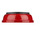 thumbnail image 3 of Duncan 14" Flush Mount in Black with a Red Shade, 3 of 4