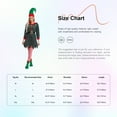 thumbnail image 6 of vastwit Womens Christmas Elf Suit Bells Sequins Dress with Hat Shoes Belt and Stockings Olive Green XXL, 6 of 6