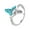 Fish tail, variant on Modern Aquatic Tail Jewelry Rings Sturdy Alloy Construction Portable for Extended Wear