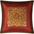 thumbnail image 6 of Nanshing Sibyl 7 Piece Luxury Floral Bedding Comforter Set, Red/Brown, King, 6 of 11