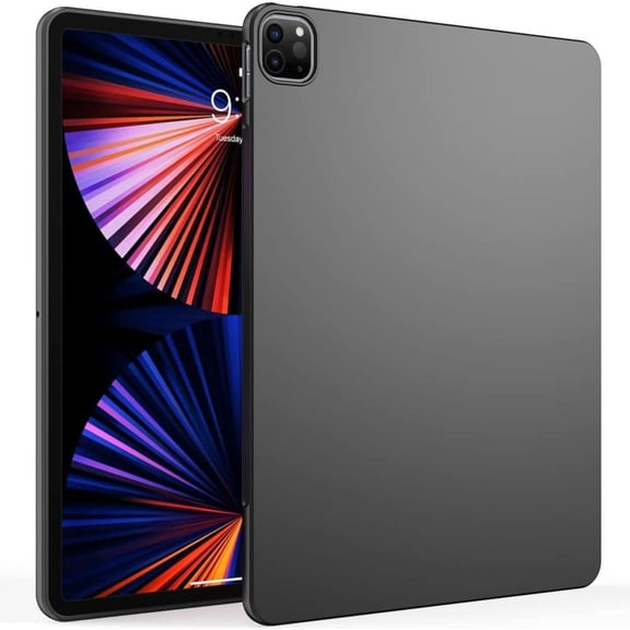 for iPad Pro 12.9-inch (6th, 5th & 4rd Gen), Thin and Soft Tablet Protective Cover for iPad Pro 12.9" 2022&2021&2020&2018, Black