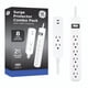 thumbnail image 1 of Paquete combinado Power Strip GE de 8 salidas, 2 cables USB-C 245J de 0,6 m, 1 of 7