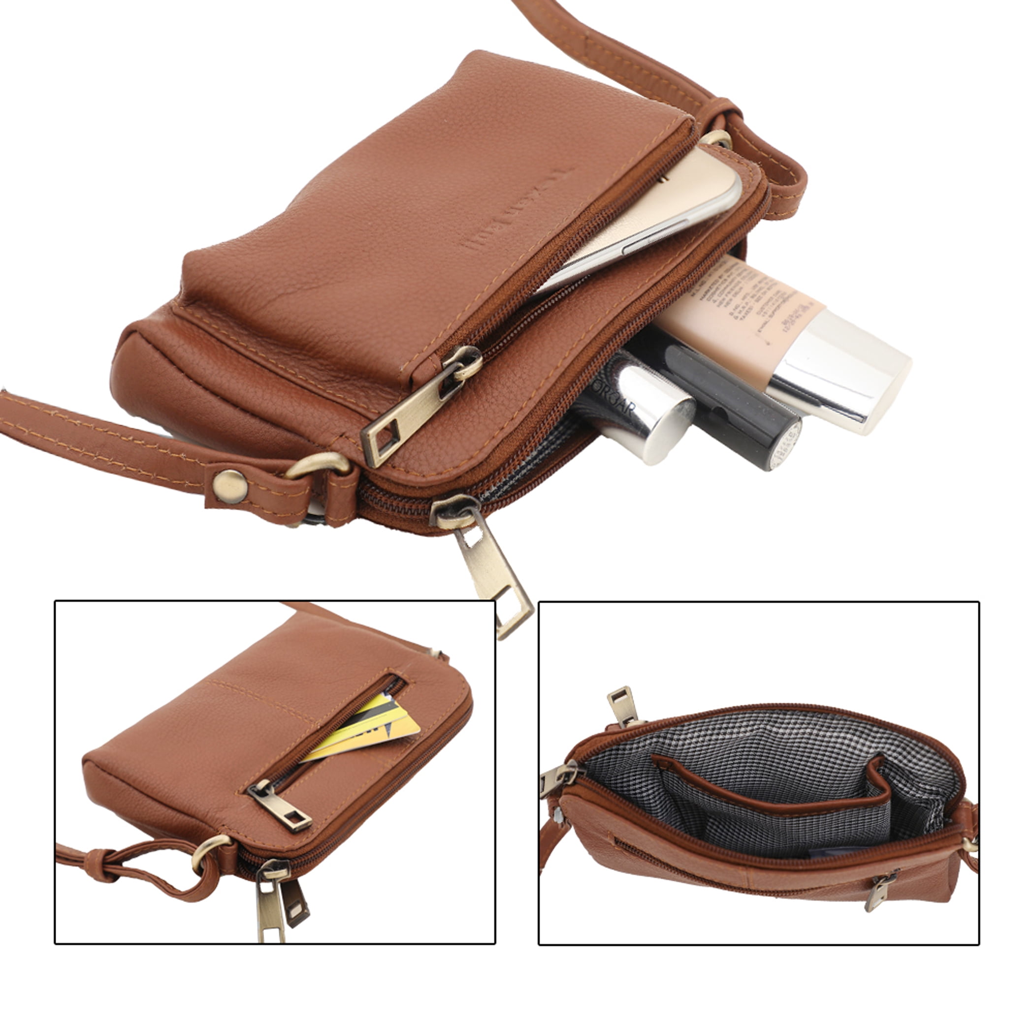 Leather Crossbody Bags For Women-Shoulder Strap Women Purses Travel Handbags